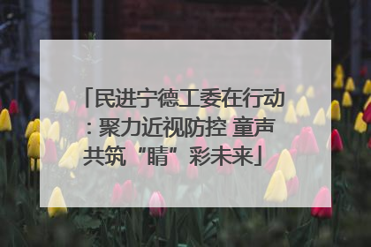 民进宁德工委在行动：聚力近视防控 童声共筑“睛”彩未来