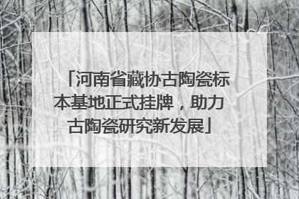 河南省藏协古陶瓷标本基地正式挂牌，助力古陶瓷研究新发展