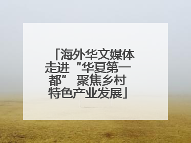 海外华文媒体走进“华夏第一都” 聚焦乡村特色产业发展