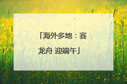 海外多地：赛龙舟 迎端午