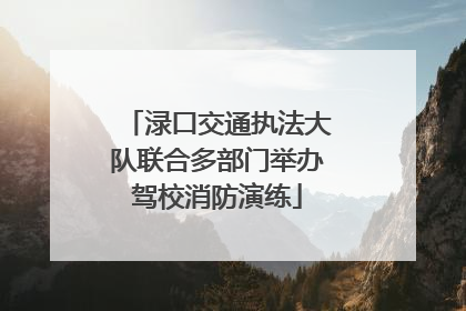 渌口交通执法大队联合多部门举办驾校消防演练