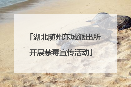 湖北随州东城派出所开展禁毒宣传活动