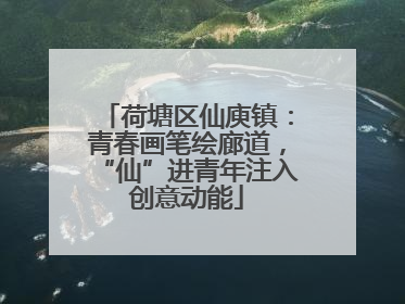 荷塘区仙庾镇：青春画笔绘廊道，“仙”进青年注入创意动能