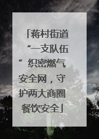 蒋村街道“一支队伍”织密燃气安全网，守护两大商圈餐饮安全