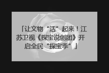让文物“活”起来！江苏卫视《探宝说创团》开启全民“探宝季”