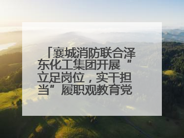 襄城消防联合泽东化工集团开展“立足岗位，实干担当”履职观教育党建联学活动