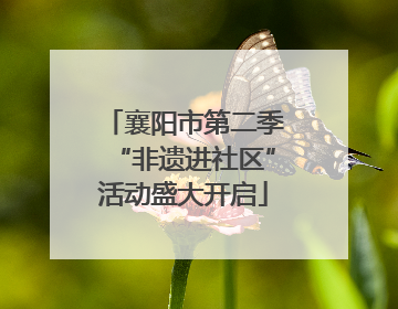 襄阳市第二季“非遗进社区”活动盛大开启
