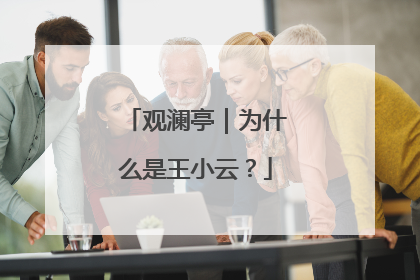 观澜亭｜为什么是王小云？