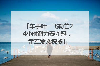 车手叶一飞勒芒24小时耐力赛夺冠，雷军发文祝贺