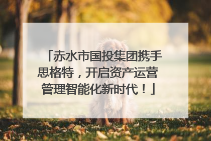 赤水市国投集团携手思格特，开启资产运营管理智能化新时代！