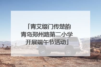 青艾缀门传楚韵 青岛郑州路第二小学开展端午节活动