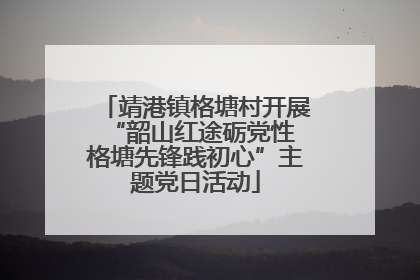 靖港镇格塘村开展“韶山红途砺党性 格塘先锋践初心”主题党日活动