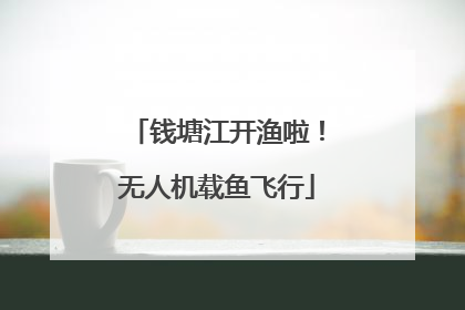 钱塘江开渔啦！无人机载鱼飞行
