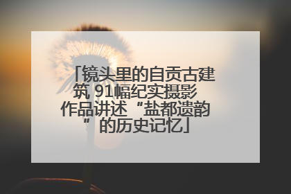 镜头里的自贡古建筑 91幅纪实摄影作品讲述“盐都遗韵”的历史记忆