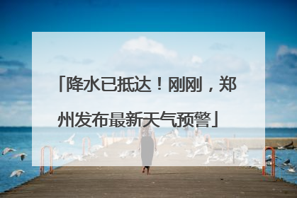 降水已抵达！刚刚，郑州发布最新天气预警