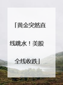 黄金突然直线跳水！美股全线收跌