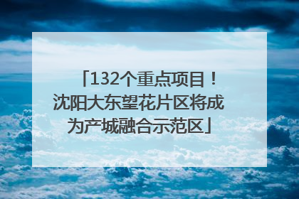 132个重点项目！沈阳大东望花片区将成为产城融合示范区