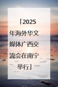 2025年海外华文媒体广西交流会在南宁举行