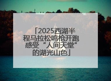 2025西湖半程马拉松鸣枪开跑感受“人间天堂”的湖光山色
