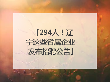 294人！辽宁这些省属企业发布招聘公告
