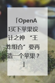 OpenAI买下苹果设计之神 “王炸组合”要再造一个苹果？